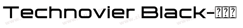 Technovier Black字体转换